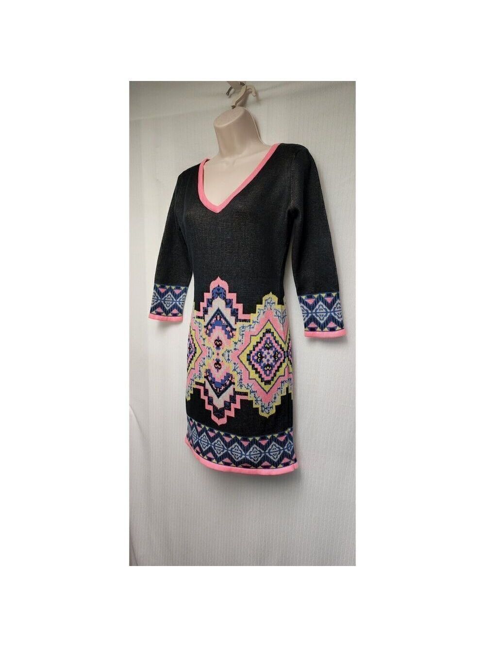 Flying Tomato Women Blue Casual Dress Medium - Picture 5 of 8